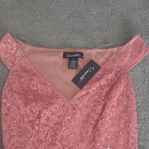 Coral Lace Maxi Dress